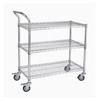 ESD single 2-shelf push trolley