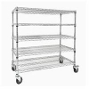 Chrome 5-shelf trolley